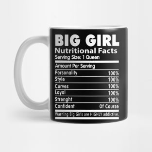 Big Girl Nutritional Facts Mug